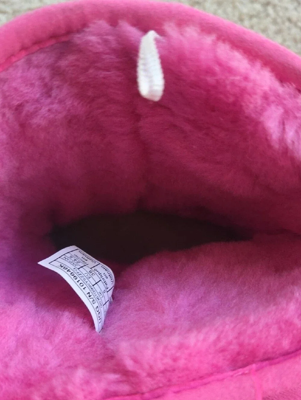 UGG Hot Pink Short Shearling Boots